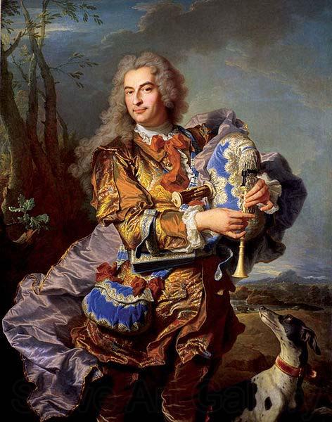 Hyacinthe Rigaud Gaspard de Gueidan playing the musette Spain oil painting art